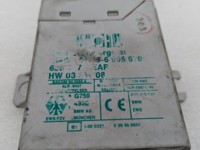 BMW E46 M3 330ci 325ci 328ci 323ci 320i EWS Control Module Immobilizer 6905670