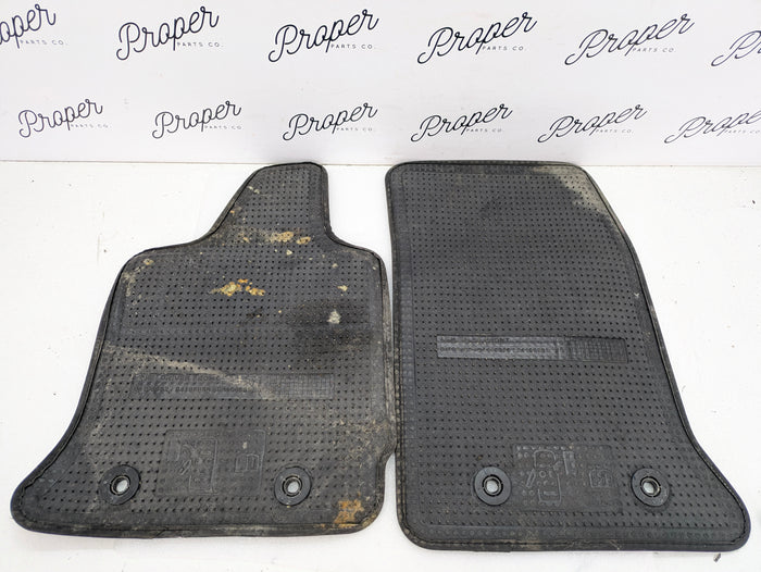 Chevrolet C7 Corvette Stingray Black Carpet Summer Floor Mats Set 84196982 *DAMAGED*