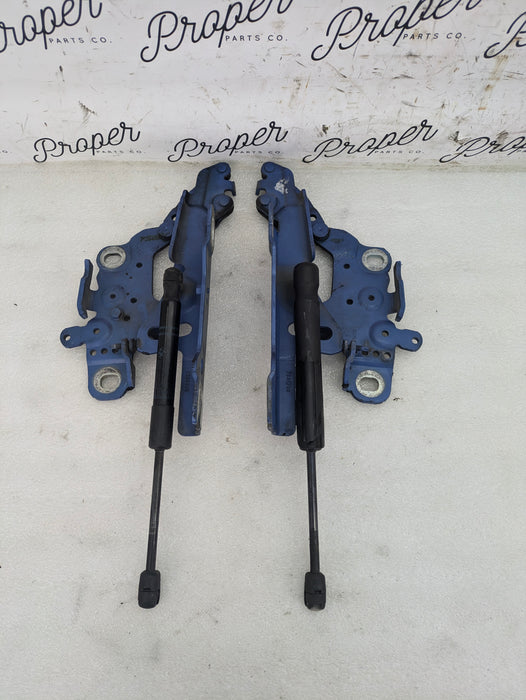 BMW F32 F30 F31 F33 F34 F36 3 & 4 Series Left/Right Hood Hinges Estoril Blue (B45) 141617286343/41617286344