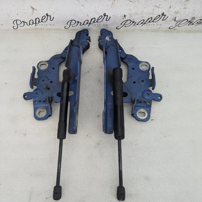 BMW F32 F30 F31 F33 F34 F36 3 & 4 Series Left/Right Hood Hinges Estoril Blue (B45) 141617286343/41617286344