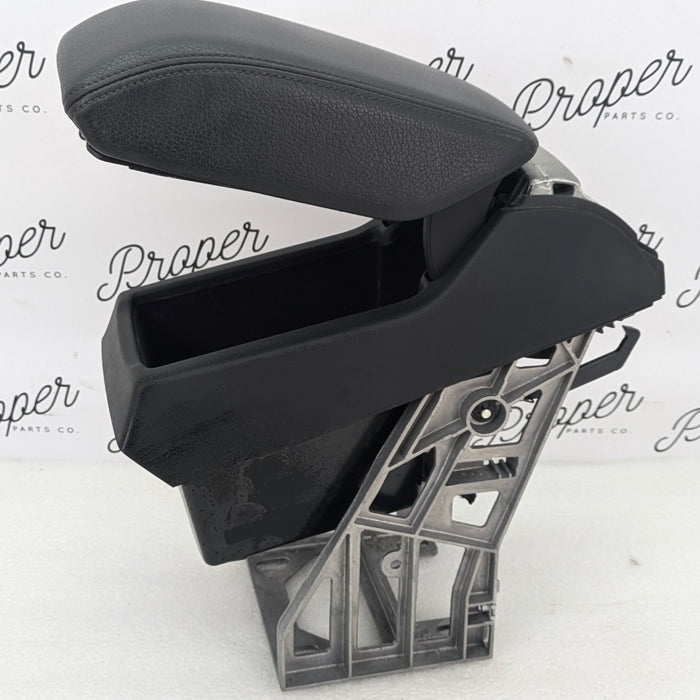 2015-2018 Audi 8U Q3 Front Center Console Armrest Black Leather Compartment Mechanism 8U0864207/8U0864283 *DAMAGED