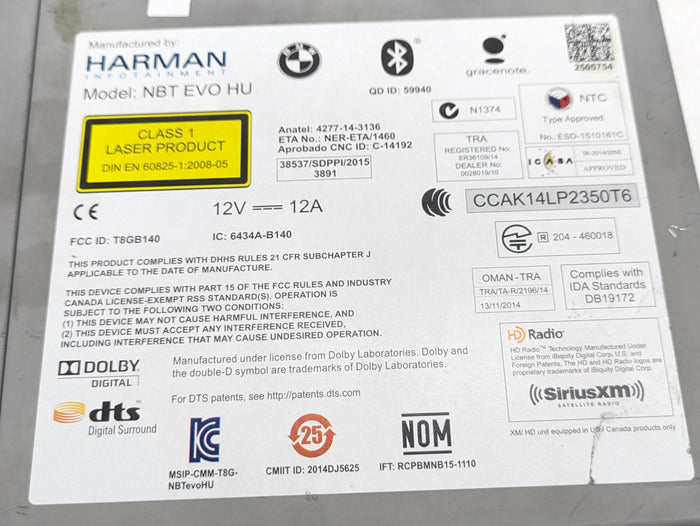 BMW F22 F23 228xi M235xi 230xi M240xi iDrive Navigation NBT EVO Headunit CD Player Radio 6822067