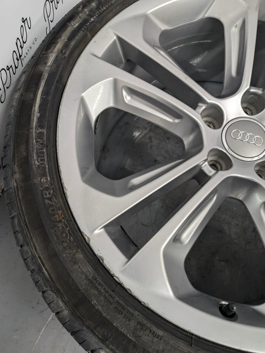 2015-2018 Audi 8U Q3 Aluminum Double 5 Spoke Wheel Set 8.5J X 19 Et 36 8U0601025AD