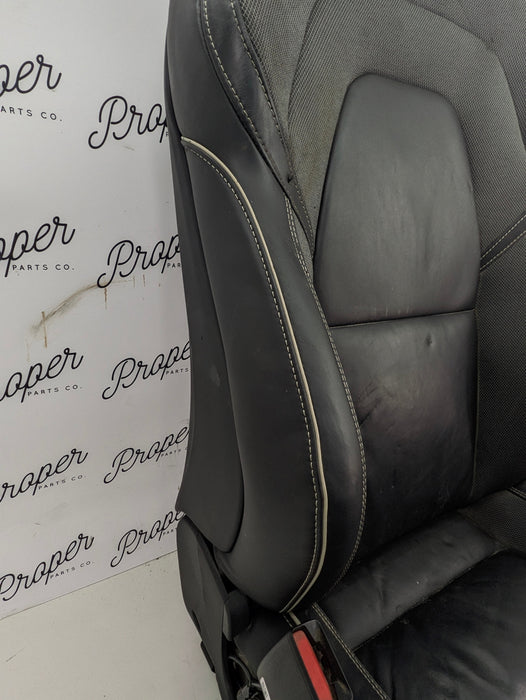 2021 Volvo V60 T6 R-Design Front Left/Driver Side Black Leather Heated Seat *DAMAGED*