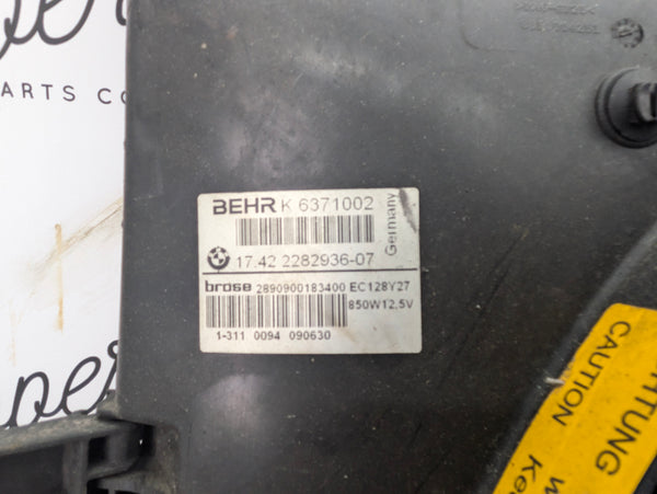 BMW E60 E61 M5/E63 E64 M6 S85 Engine Radiator Cooling Fan/Shroud 2283108/17422282936 *DAMAGED*