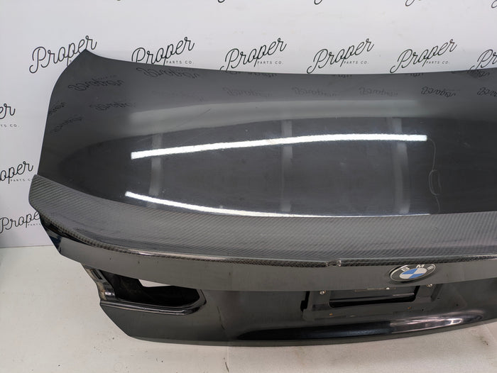 BMW F30 335xi M3 340i 330i 328i 320i Trunk Lid & Spoiler Black Sapphire Metallic (475) 41007288757 *NOTE*