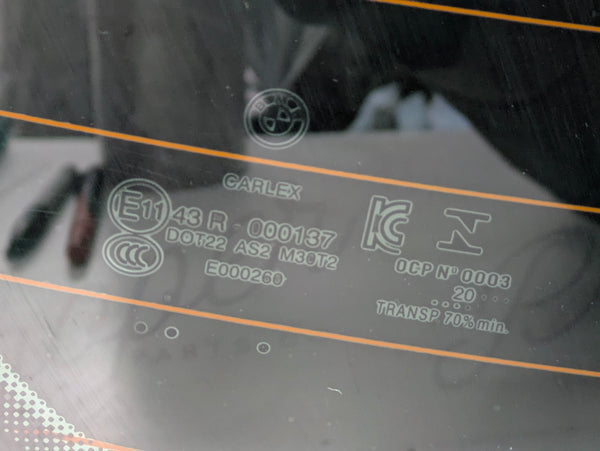 BMW G22 G82 430ix M440ix M4 Rear Windshield Window Glass 51317475012 *DAMAGED*