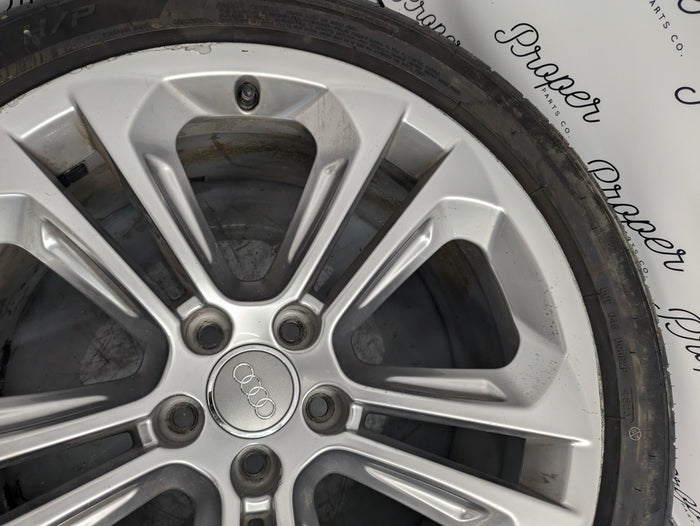 2015-2018 Audi 8U Q3 Aluminum Double 5 Spoke Wheel Set 8.5J X 19 Et 36 8U0601025AD