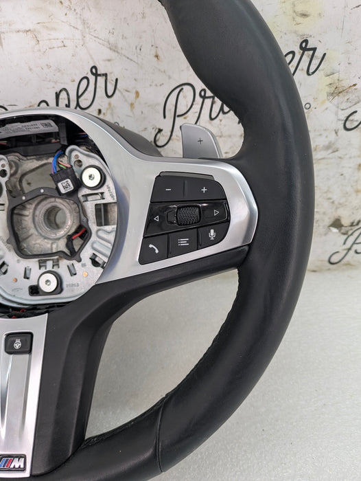 BMW G22 G23 G20 G26 430ix 330ix 330ex M Sport Heated Leather Steering Wheel W/Paddle Shifters 32308746693