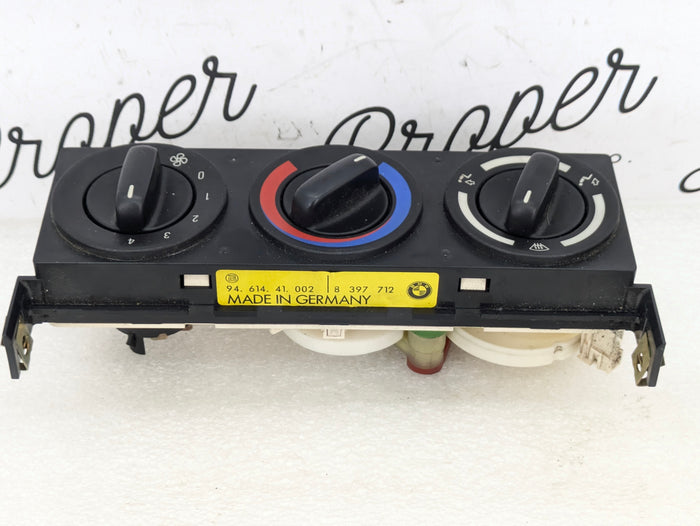 BMW Z3 M Roadster Coupe Climate Control AC Air Conditioning Blower Fan Switch Panel 8397712