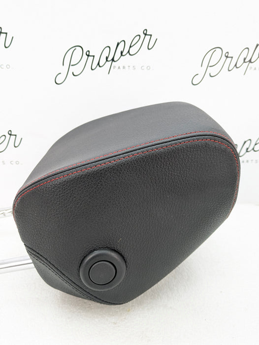 BMW F30 F31 F34 F36 Front Left/Right Sport Seat Black Leather Head Rest W/Red Stitching 52107362611