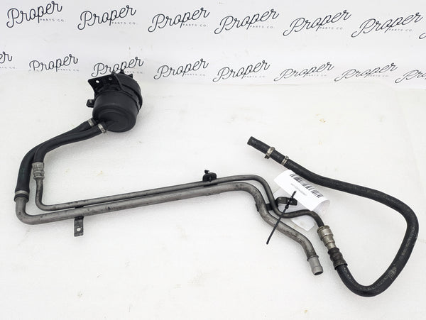 BMW E60 E61 M5/E63 E64 M6 Power Steering Fluid Intake & Cooler Return Lines W/Reservoir 2282816/32412228855