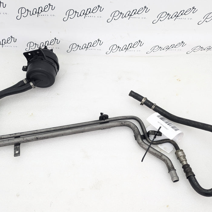 BMW E60 E61 M5/E63 E64 M6 Power Steering Fluid Intake & Cooler Return Lines W/Reservoir 2282816/32412228855