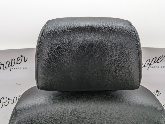 BMW E90 E91 3 Series Driver & Passenger Front Black Leather Sport Seats