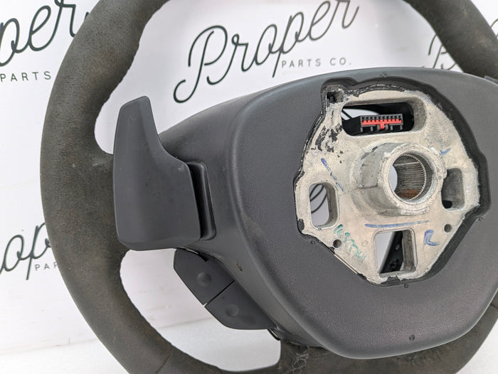 Chevrolet C7 Corvette Stingray Automatic Flat Bottom Suede/Alcantara Steering Wheel W/PaddleShifters 84198774 *DAMAGED*