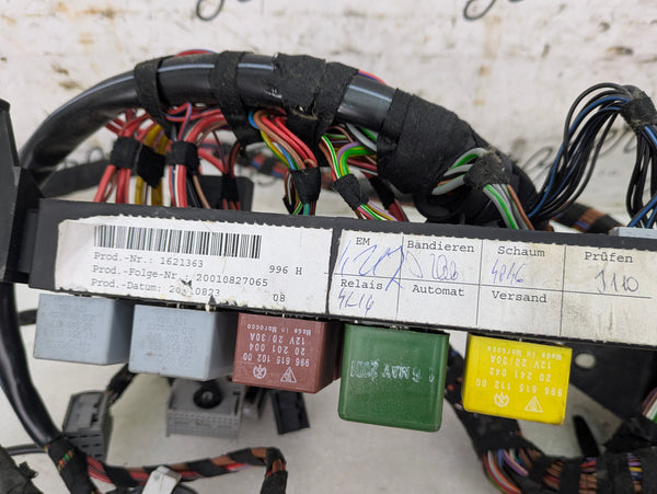Porsche 996.2 911 Carrera 4 Cabriolet Convertible Automatic Tiptronic Engine Wiring Harness & Fuse Box 99661017201