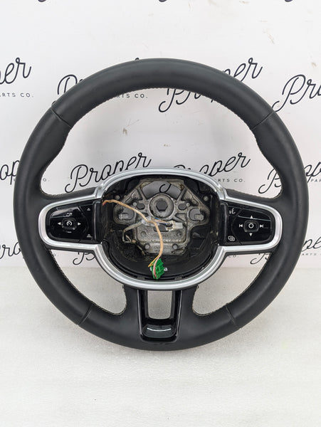 2021 Volvo V60 T6 R-Design Black Leather Steering Wheel & Buttons 32288776