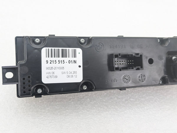 BMW E70 X5 M/E71 X6 M Rear Center Console HVAC Climate Control Switch Buttons 9215515