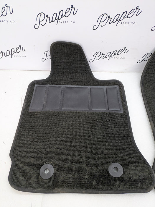 Chevrolet C7 Corvette Stingray Black Carpet Summer Floor Mats Set 84196982 *DAMAGED*