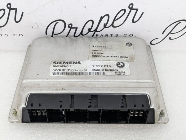 BMW E46 330Ci M54B30 Siemens MS45.1 Engine Control Module ECU 7527015/7536841