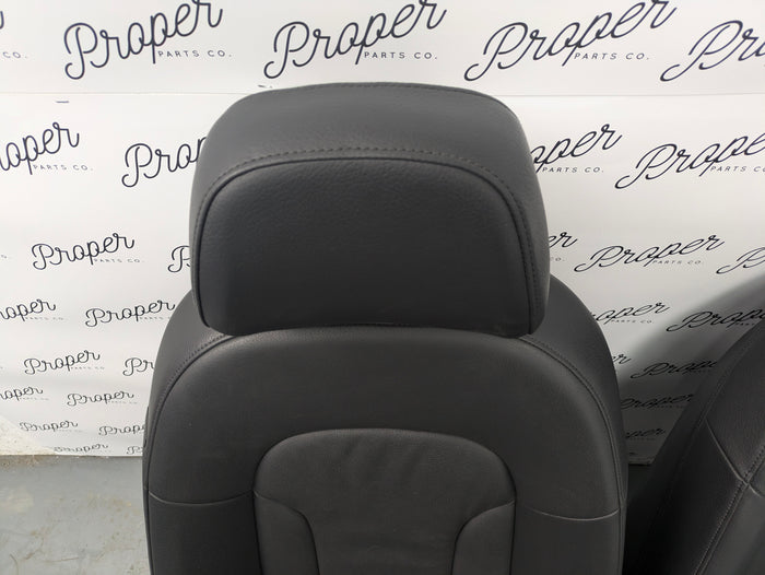 2018 Audi 8U Q3 Front Black Leather Seats Set Left Right Complete