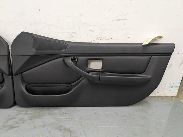 BMW Z3 M Coupe Roadster Front Door Panels Left Right Set Nappa Leather Black 269379603