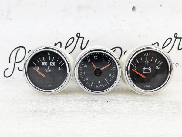 BMW Z3 M Oil Temperature Battery Voltmeter & Clock Center Dash Instrument Gauges 370012003