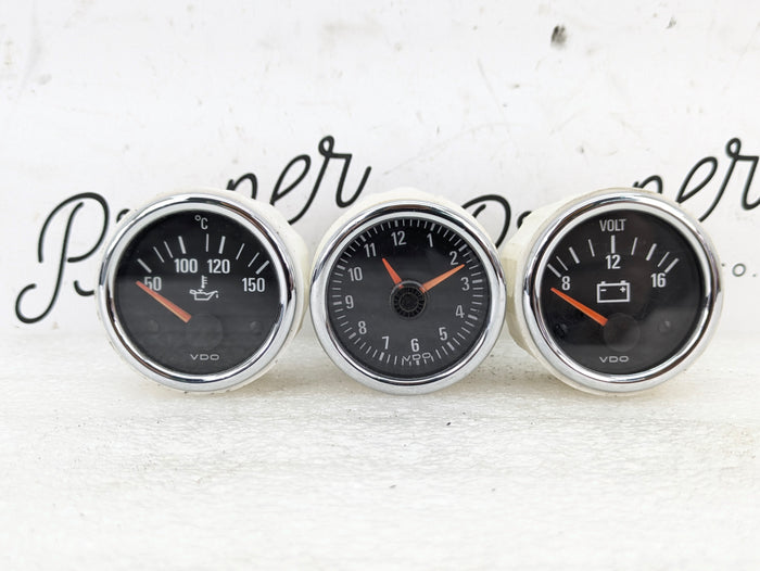 BMW Z3 M Oil Temperature Battery Voltmeter & Clock Center Dash Instrument Gauges 370012003