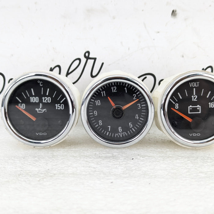 BMW Z3 M Oil Temperature Battery Voltmeter & Clock Center Dash Instrument Gauges 370012003