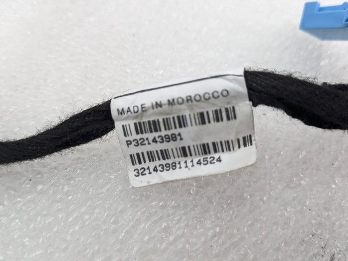 2021 Volvo V60 T6 R-Design Left/Driver Side Rear Door Wiring Harness 32143981