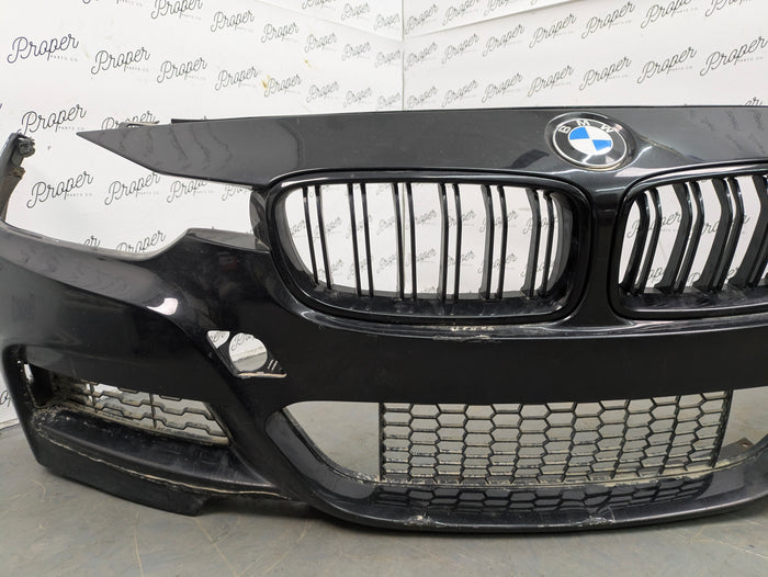 BMW F30 F31 3 Series M Sport Front Bumper Black Sapphire Metallic (475) *DAMAGED*