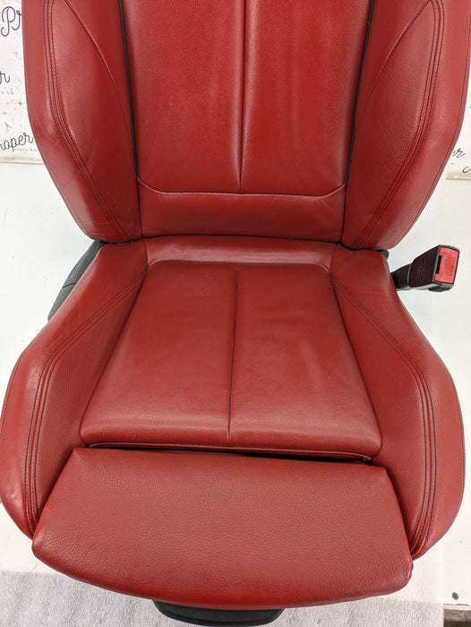 BMW F22 228xi M235xi 230xi M240xi M Sport Coral Red Dakota Leather Interior Seat & Door Panel Set *NOTE*
