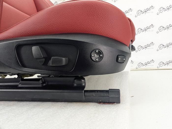 BMW E92 M Sport Interior Seats Set Coral Red Leather 8695884/6970729/6970730/9168956/6962584/7119846/7119815