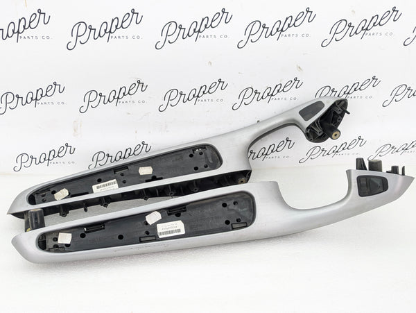 BMW E46 M3 330ci 328ci 325ci 323ci Coupe/Convertible Door Handle Armrest Left Right Set Brushed Aluminum 51417050630/51417050629