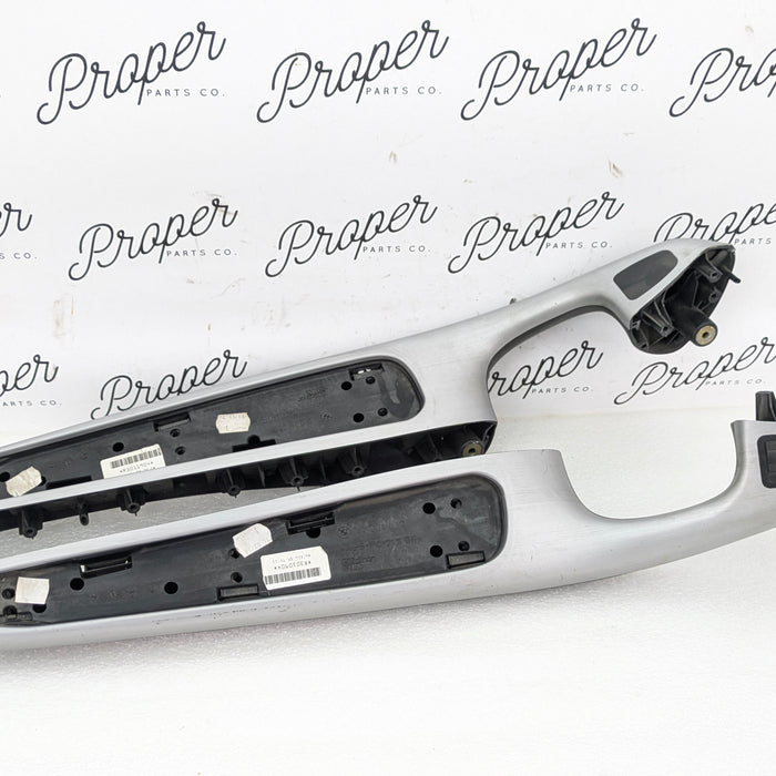 BMW E46 M3 330ci 328ci 325ci 323ci Coupe/Convertible Door Handle Armrest Left Right Set Brushed Aluminum 51417050630/51417050629