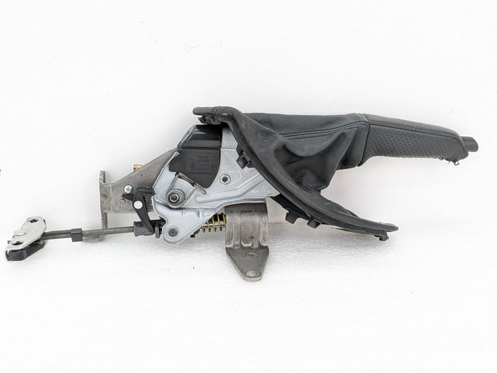 BMW E90 E91 E92 E93 M3 335xi 328xi Black Leather Hand Parking Emergency Brake Handle Boot 7900777 *Damaged*