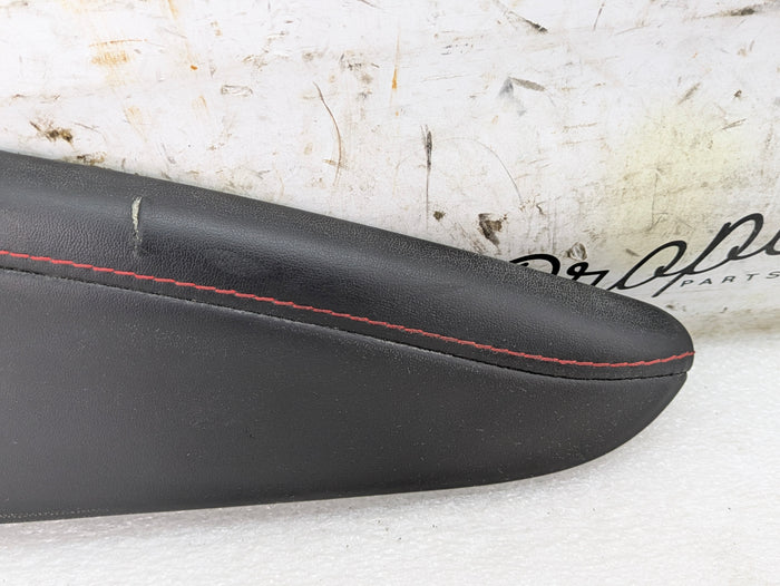 2018 Chevrolet 6th Gen Camaro 2SS Left/Driver Side Black Leather/Red Stitching Knee Pad *DAMAGED*
