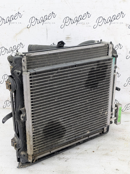 Porsche 996.2 911 Carrera 4 Right/Passenger Side Radiator AC Condenser Cooling Fan Shroud 99610613251/99662403502/99610603461/99657311100