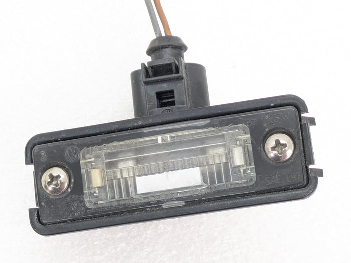 Porsche 996 911.2 Carrera 4 Rear Bumper License Plate Lights W/Wiring Harness 1J0973702/1J6943021 *DAMAGED*