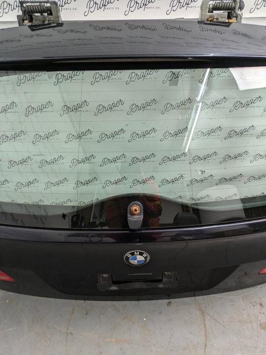 BMW E61 530xi 545xi 525xi Wagon Rear Hatch Trunk Lid W/Lift Glass & Spoiler Carbon Black 41627130799