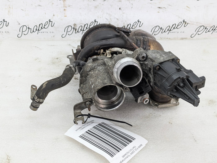 BMW F22 F23 228xi 228i N20 N26 Engine Turbocharger & Wastegate Actuator W/Exhaust Manifold 7634486
