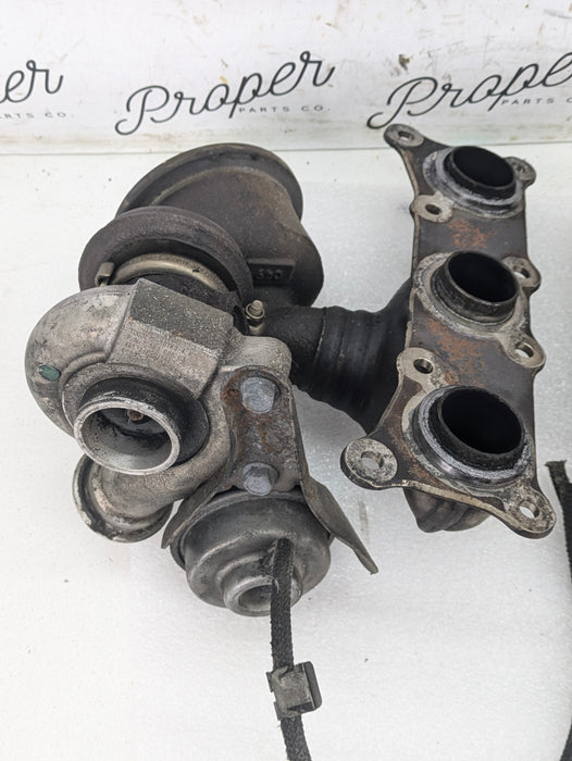 BMW E82 E88 135i N54 Engine Turbocharger Set 7563685/7563686 *CORES*