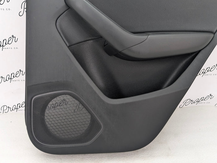 2015-2018 Audi 8U Q3 Right Rear Passenger Interior Door Panel Card Black 8U0867306