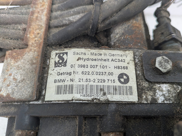 BMW E46 M3 SMG Transmission Hydraulic Pump Unit & Pressure Accumulator 2229715 *DAMAGED*