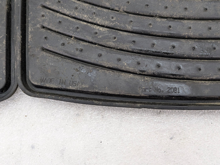 BMW E46 M3 330ci 328ci 325ci 323ci Rear Rubber All Weather Floor Matts Pair 82550136373