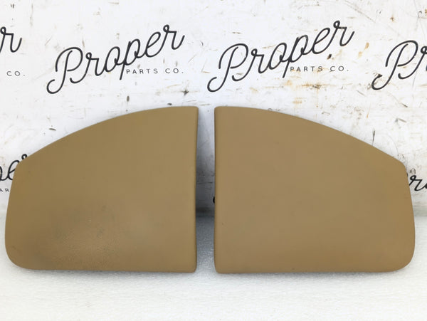Porsche 996.2 911 Carrera 4 Left/Right Center Console Trim Set Savanna Beige Leather 99655209107/99655209207