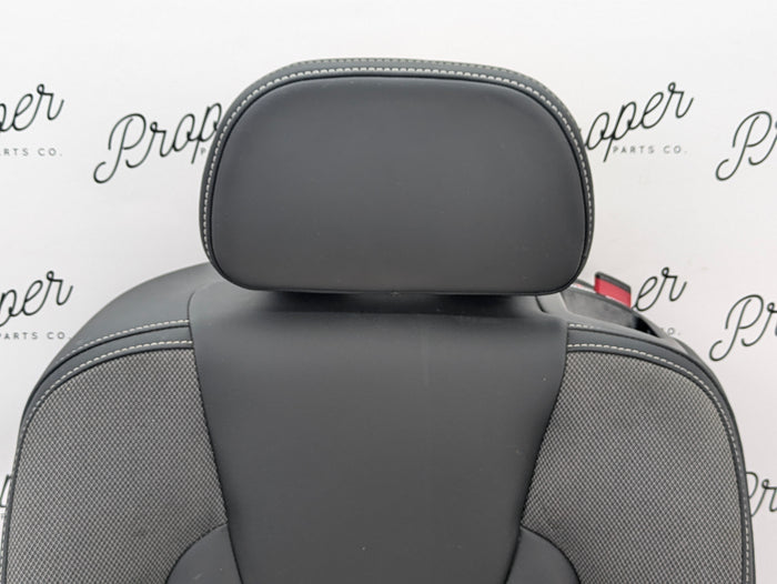 2021 Volvo V60 T6 R-Design Rear Left Black Leather Upper Seat Back *DAMAGED*