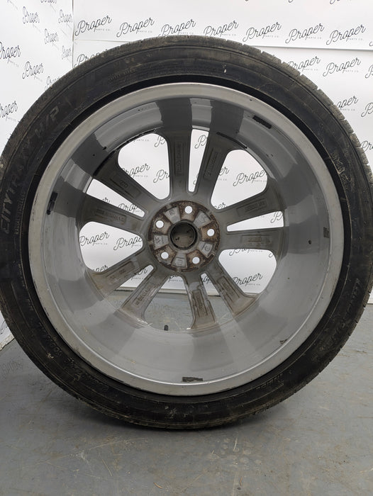 2015-2018 Audi 8U Q3 Aluminum Double 5 Spoke Wheel Set 8.5J X 19 Et 36 8U0601025AD