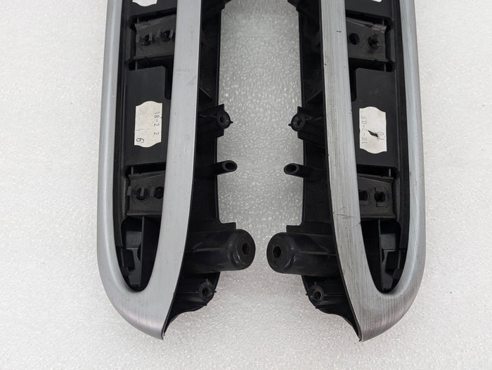 BMW E46 M3 330ci Coupe/Convertible Rear Panel Armrest Set Brushed Aluminum Trim 8241211/8241212