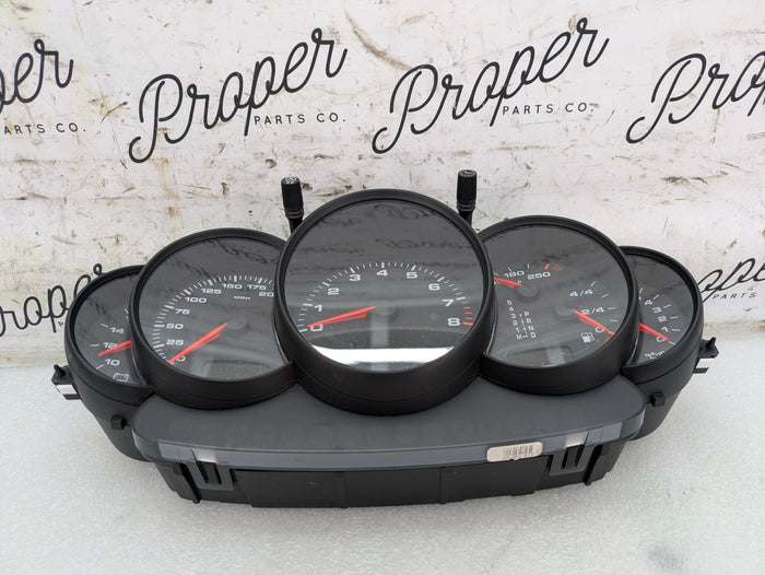 Porsche 996.2 911 Carrera 4 Automatic Tiptronic Instrument Gauge Cluster Tachometer Speedometer MPH 9966412240370C